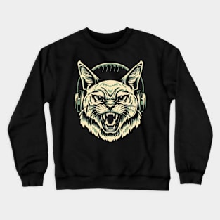 Death Metal Cat Crewneck Sweatshirt